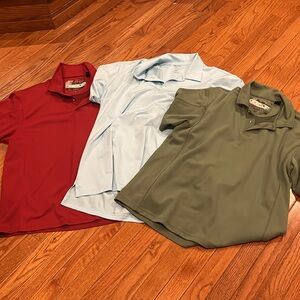 3 golf shirts